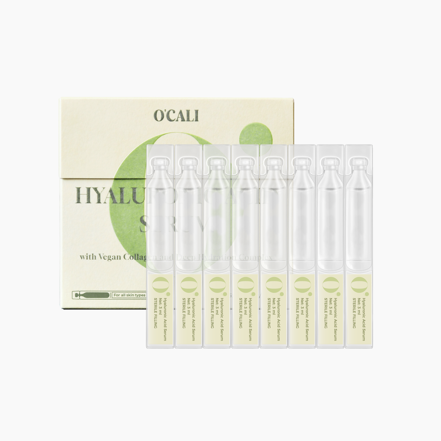O'CALI Hyaluronic Acid Serum (16 Pcs/Pack, 3 ml)