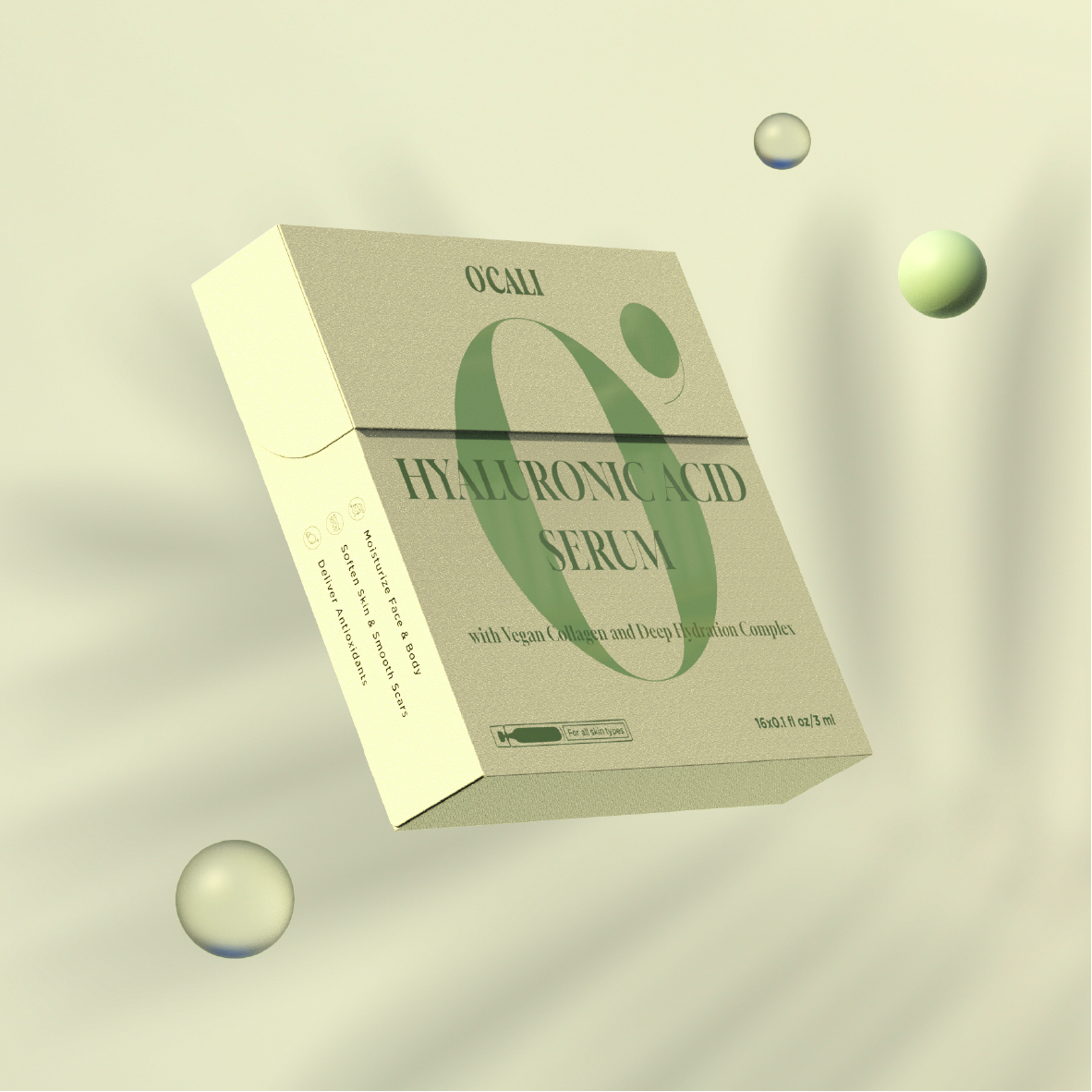 O'CALI Hyaluronic Acid Serum (16 Pcs/Pack, 3 ml)